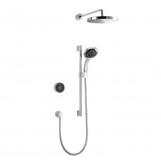 Mira Platinum HP Concealed Digital Shower with Fixed Head and Kit - Black/Chrome