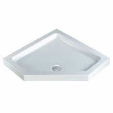 MX Classic Neo Angle Pentagonal Shower Tray with Waste 900mm x 900mm Flat Top