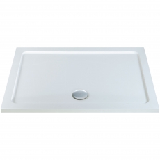 MX Elements Rectangular Anti-Slip Shower Tray with Waste 1000mm x 800mm Flat Top