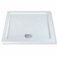 MX Elements Square Shower Tray with Waste 700mm x 700mm Flat Top