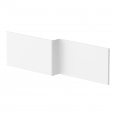 Nuie Athena Square Shower Bath Front Panel 540mm H x 1700mm W - Gloss White