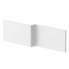 Nuie L-Shaped Shower Bath Front Panel 500mm H x 1700mm W (2 Piece) - Acrylic