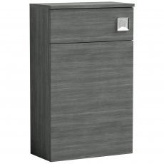 Nuie Arno Back to Wall WC Unit 500mm Wide - Anthracite Woodgrain