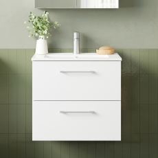 Arno 600mm 2-Drawer Wall Hung Vanity Unit