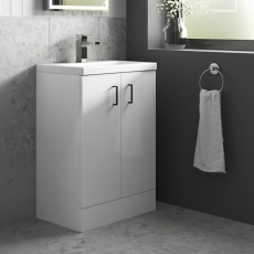 Arno Compact 500mm 2-Door Floor Standing Vanity Unit