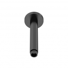 Nuie Arvan Round Ceiling Mounted Shower Arm 160mm Length - Matt Black