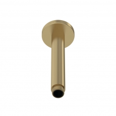 Nuie Arvan Round Ceiling Mounted Shower Arm 160mm Length - Brushed Brass