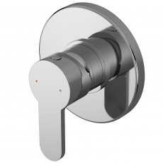 Nuie Arvan Manual Concealed Shower Valve Single Handle - Chrome