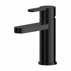 Nuie Arvan Mono Basin Mixer Tap With Push Button Waste - Matt Black