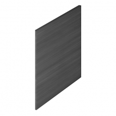 Nuie Athena Square Shower Bath End Panel 540mm H x 680mm W - Anthracite Woodgrain