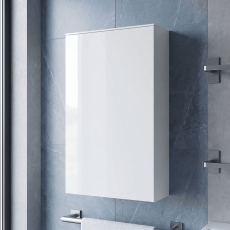 Athena 450mm 1-Door Mirrored Bathroom Cabinet