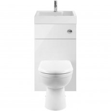 Nuie Athena Toilet and Basin Combination Unit - Soft Close Seat