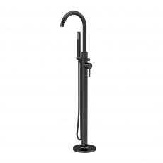 Nuie Aztec Freestanding Bath Shower Mixer Tap with Shower Kit - Matt Black