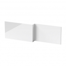 Nuie L-Shaped Bath Front Panel 540mm H x 1700mm W - Gloss White