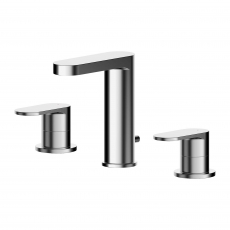 Nuie Binsey 3-Hole Basin Mixer Tap with Pop-Up Waste - Chrome