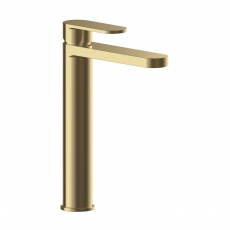 Nuie Binsey Tall Mono Basin Mixer Tap - Brushed Brass