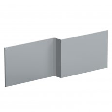 Nuie Blocks Square Shower Bath Front Panel 540mm H x 1700mm W - Satin Grey
