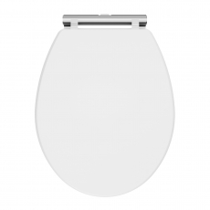 Nuie Classique Soft Close Wooden Toilet Seat - Satin White