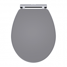 Nuie Classique Soft Close Wooden Toilet Seat - Satin Grey