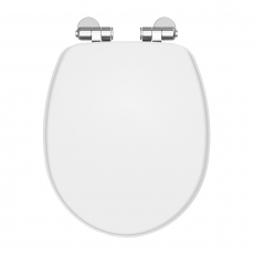 Nuie Classique Soft Close Wooden Toilet Seat - Gloss White