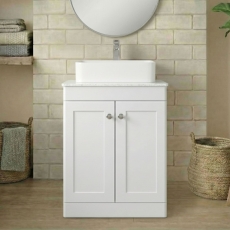 Classique 600mm 2-Door Floor Standing Vanity Unit with Countertop