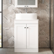 Classique 600mm 2-Door Floor Standing Vanity Unit with Countertop