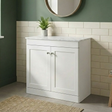 Classique 800mm 2-Door Floor Standing Vanity Unit with Countertop
