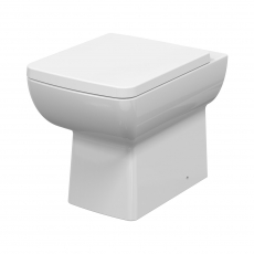 Nuie Cleo Square Back to Wall Toilet Pan - Excluding Seat