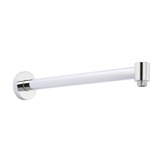 Nuie Contemporary Wall Mounted Shower Arm 328mm Length - Chrome