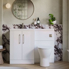 Deco 1100mm Combination Vanity Basin and Toilet Unit