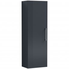Nuie Deco Wall Hung 1-Door Tall Unit 400mm Wide - Satin Anthracite