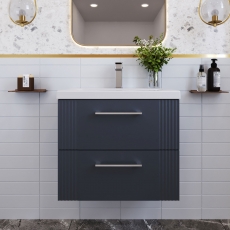 Deco 600mm 2-Drawer Wall Hung Vanity Unit