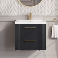 Deco 600mm 2-Drawer Wall Hung Vanity Unit