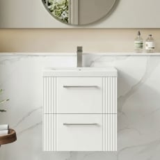 Deco 500mm 2-Drawer Wall Hung Vanity Unit