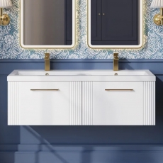 Deco Twin 1200mm 2-Drawer Wall Hung Vanity Unit