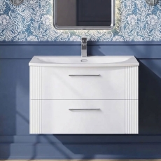 Deco 800mm 2-Drawer Wall Hung Vanity Unit