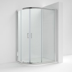 Ella Offset Quadrant Shower Enclosure (Square Handle) - 5mm Glass