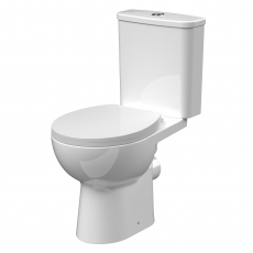 Nuie Fantine Rimless Toilet Pan with Push Button Cistern - Soft Close Seat