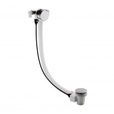 Nuie Freeflow Bath Filler with Pop Up Waste and Overflow - Chrome