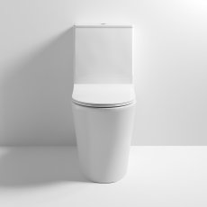Nuie Freya Rimless Back to Wall Close Coupled Toilet 610mm Projection - Sandwich Soft Close Seat