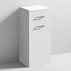 Nuie Mayford Laundry Basket 350mm Wide x 300mm Deep - Gloss White