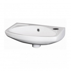 Nuie Melbourne Wall Hung Cloakroom Basin 450mm Wide - 1 Tap Hole
