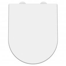 Nuie Luxury D-Shaped Toilet Seat with Soft Close Quick Release Hinges 370mm Wide - White