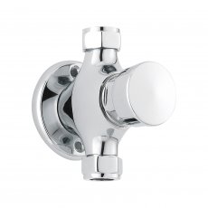 Nuie Self Closing Exposed Shower Valve Non Concussive - Chrome