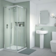 Hudson Reed Pacific Corner Entry Shower Enclosure 800mm x 800mm - 6mm Glass