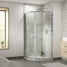 Pacific Quadrant Shower Enclosure (Rounded Handle) - 6mm Glass