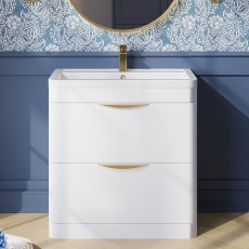 Parade 800mm 2-Drawer Floor Standing Vanity Unit