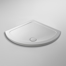 Nuie Pearlstone White Bespoke Single Entry Quadrant Shower Tray 850mm x 850mm
