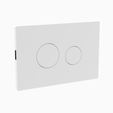 Nuie Pneumatic Dual Flush Plate - Matt White