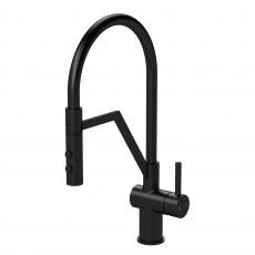 Nuie Ravi Mono Kitchen Sink Mixer Tap Single Lever Handle - Matt Black